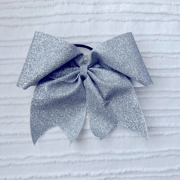Other - Silver Sparkle Cheerleading Bow